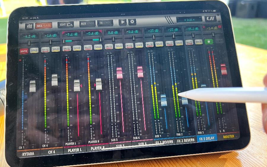 Digitální mixážní technika v akci